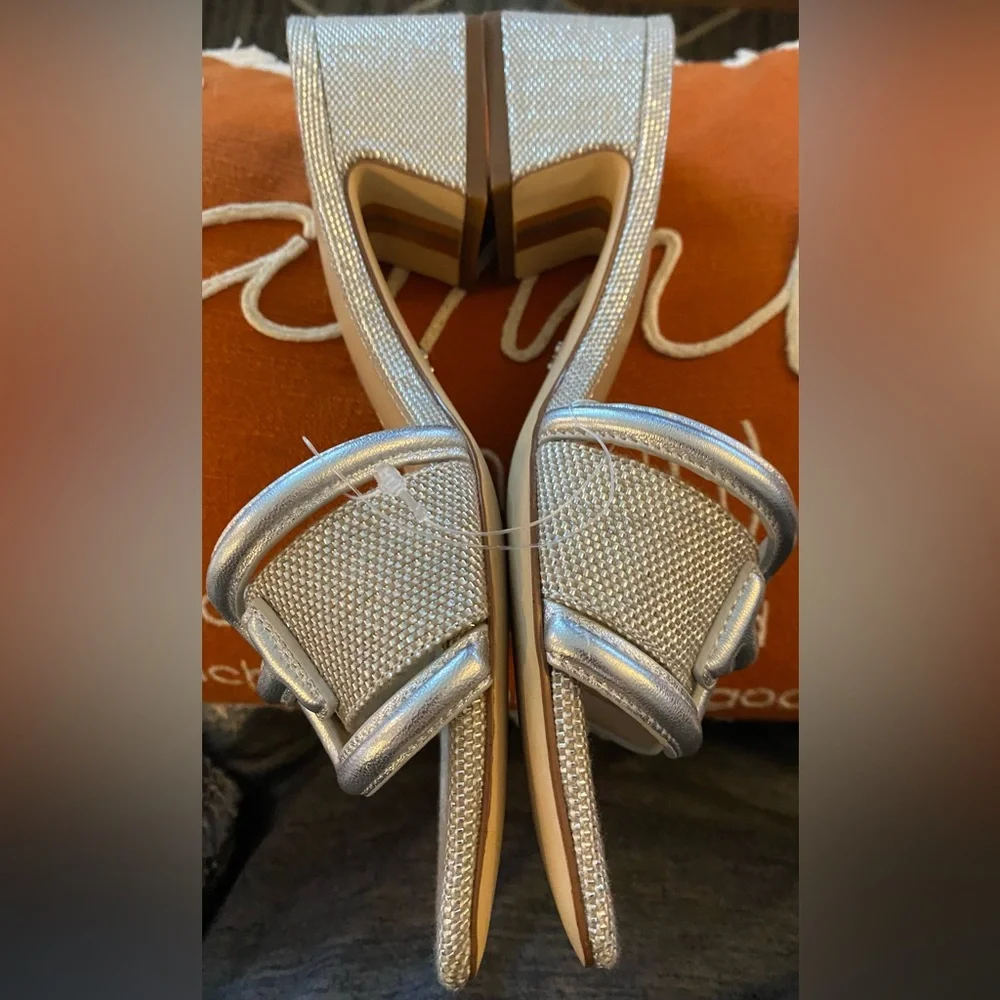 NWT Sam Edelman Women’s Waylon Block-Heel Slide Sandals - Picture 5 of 16